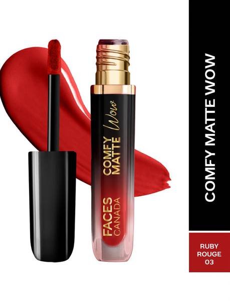 FACES CANADA Comfy Matte Wow Liquid Lipstick | Long Lasting | Waterproof