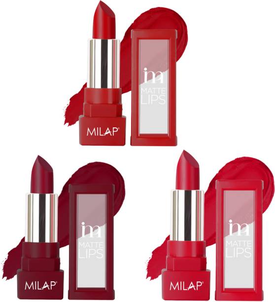 MILAP Long Stay Matte Lipstick Combo Set of 3