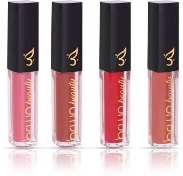 BLUSHIS Super Stay Sensational Forever Matte Liquid Lipsticks Combo Set of 4