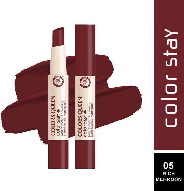COLORS QUEEN Color Stay Lightweight Long Lasting & Non Transfer Matte Lipstick