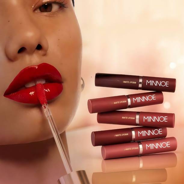 AIRABLUSH Non-Transfer Waterproof Matte Ink Liquid Lipstick Combo Pack of 5 L-314