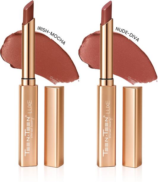 Teen Teen Luxe Matte Lipstick, Long Lasting, Non Transfer, Velvety Matte Finish,Upto 12Hrs