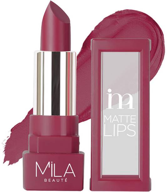 mila beaute Matte Lipstick | Highly Pigmented & Lightweight Formula | Matte Finish |