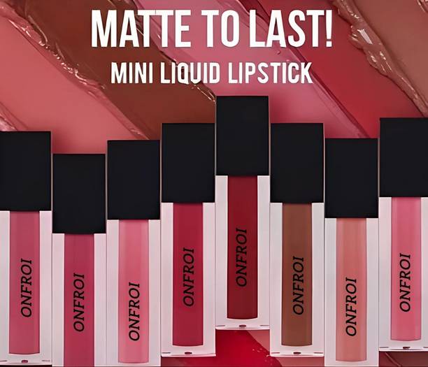 SMIETRZ Long Lasting Matte LiquidLipsticks with12Hour,Highly pigmented Natural Pack of 8