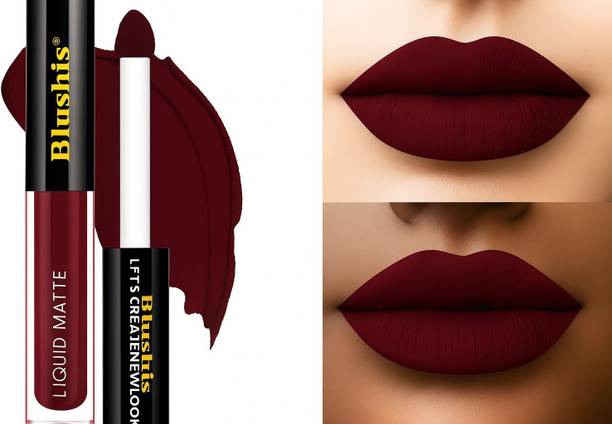 BLUSHIS Long lasting Liquid mtte Melt Mini Liquid Lip Colour Maroon