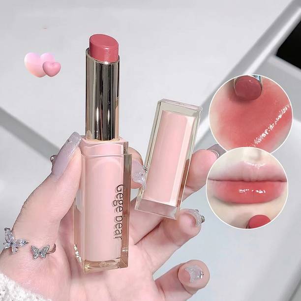 HANASUI Gege Bear High-Shine Water Gloss Lipstick | Lightweight, Glossy Finish