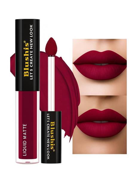 BLUSHIS Super Stay Water Proof Long lasting Sensational Liquid Matte Lipstick