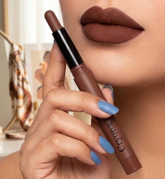 AFARAXIA Matte Lip Crayon Lipstick Longlasting Smudgeproof Lightweight Smooth Finish