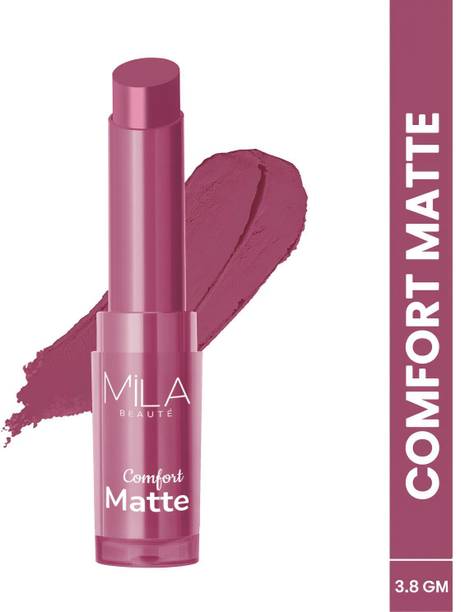 MILA BEAUTÉ Comfort Matte Lipstick | Highly Pigmented & Matte Finish Long lasting Lipstick