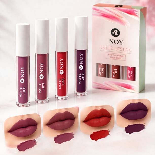 NOY Elegant Matte Lipstick Combo Transfer Proof High Pigment Long Wear