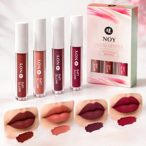 NOY Premium Matte Lipstick Set Waterproof Smudge Proof Long Wear