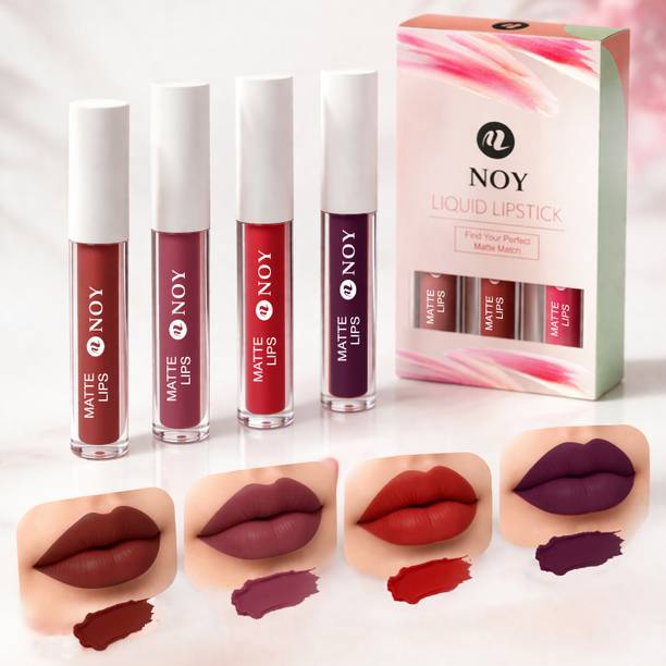 NOY Matte Lipstick Combo Waterproof Lightweight Long Lasting Finish