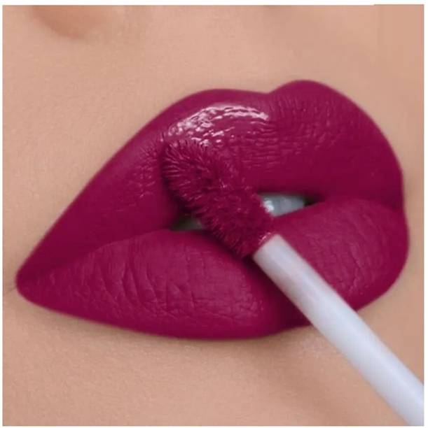 Rudvya Non Transfer Waterproof Longlast Matte Liquid Lipstick Dark pink