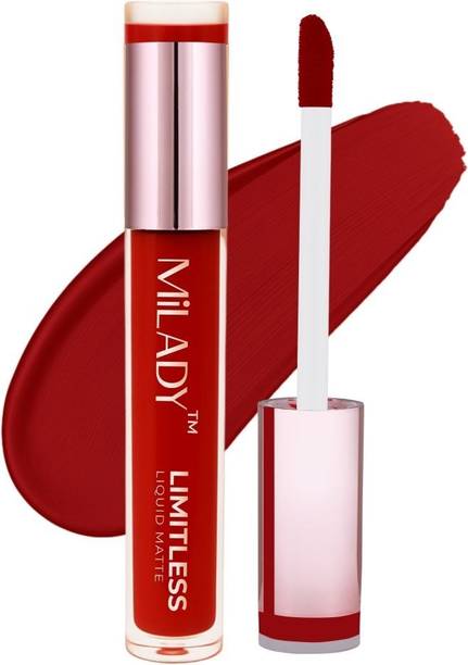 MiLADY LIMITLESS Matte Lipstick I Nontransfer, Lightweight and Deep Moisturising