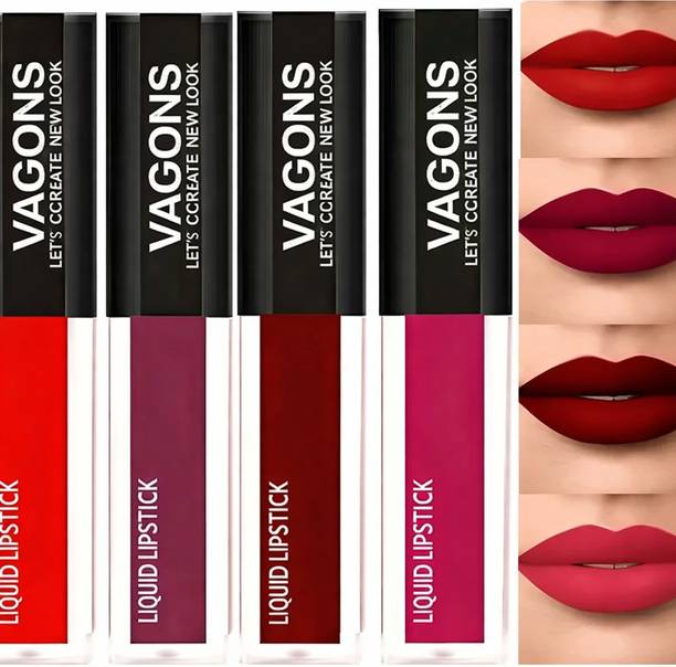 Vagons Non Transfer Insta Beauty Waterproof Longlast Sensational Liquid Matte Lipstick