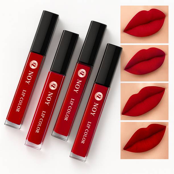 NOY Red Liquid Matte Lipstick Waterproof Soft Finish Ultra Pigment Matte Lip Combo