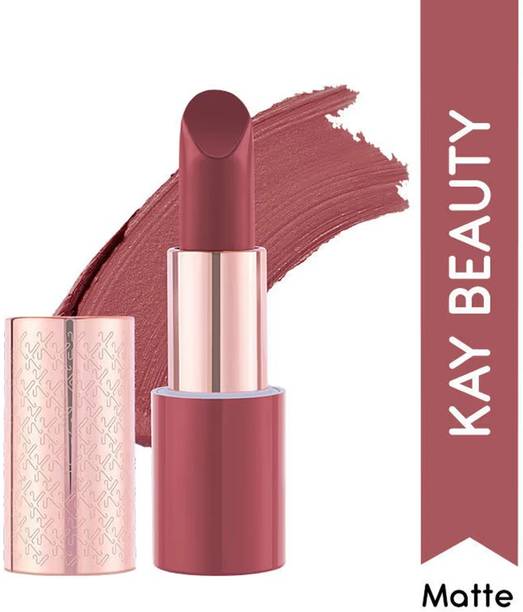 Kay Beauty Matte Drama Matte Lipstick Enriched With Grape Seed Oil Cameo 4.2g
