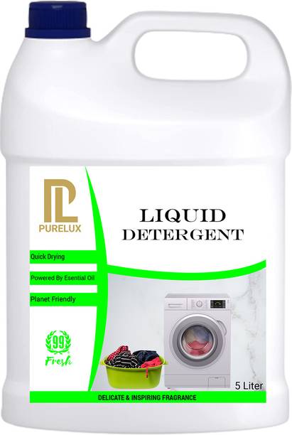 Purelux Liquid Detergent, For Top Front Load Machine | Refill Pack 5Liter Fresh Classic Liquid Detergent
