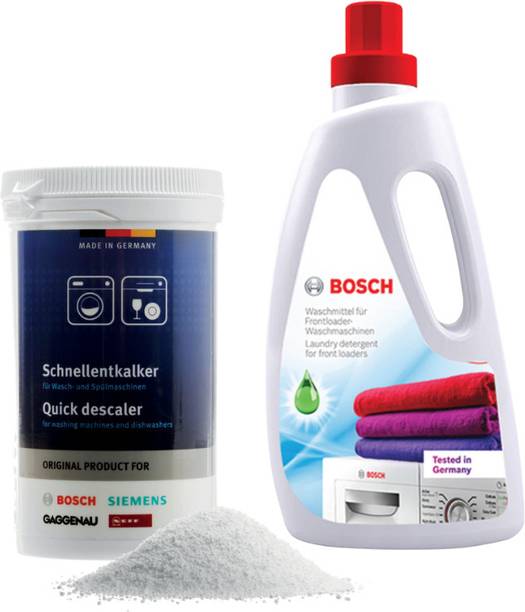 BOSCH Siemens Quick Descaler for Appliances & Front Load Washing Machine Combo Fresh Liquid Detergent