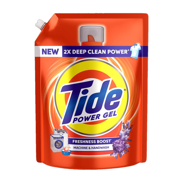 Tide Power Gel Liquid Detergent for Top Load & Front Load - 2kg Multi-Fragrance Liquid Detergent