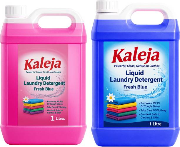 kaleja Liquid Detergent pink 1lL Blue 1L Powerful Stain Remover Hand & Machine W