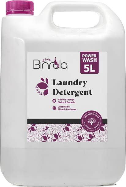 Binrola Liquid Detergent with Colour-Protect Technology| 2X Stain Removal (pink) Rose Liquid Detergent