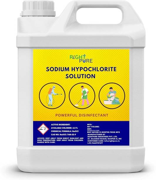 RIGHTPURE Sodium Hypochlorite Multi-Purpose Disinfectant Solution Liquid Detergent