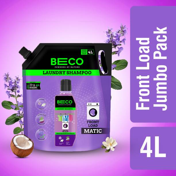 Beco Chemical Free Front Load |Tough Stain Removal Formula|Lavender & Vanilla|Natural Fresh Liquid Detergent