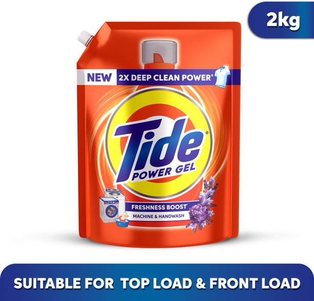 Tide Power Gel Liquid Detergent for Top Load & Front Load - 2kg Multi-Fragrance Liquid Detergent (2 kg)