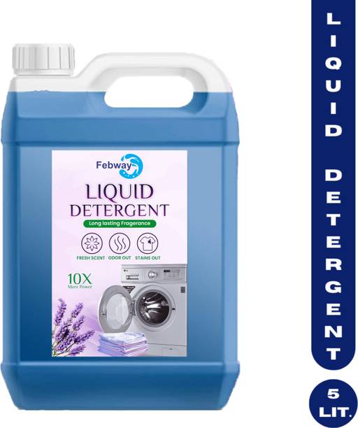 फेबवे Heavy Premium Liquid Detergent suitable for washing machine and Handwash 5ltr लिक्विड डिटर्जेंट