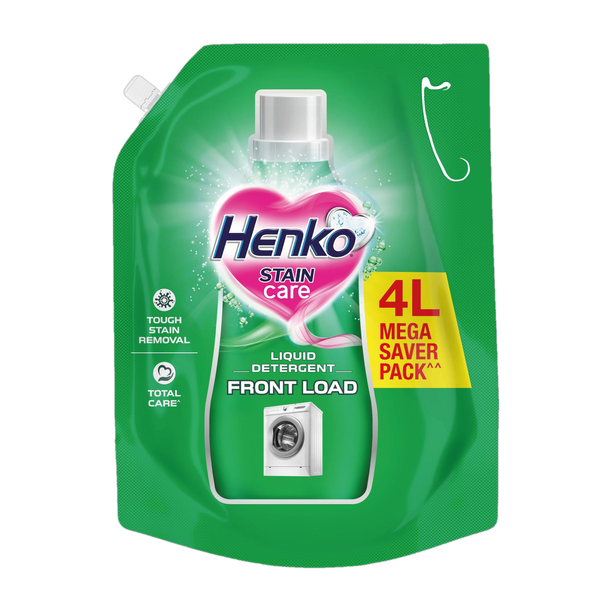 Henko Stain Care Detergent Liquid Front Load Liquid Detergent Fresh Liquid Detergent 4 L