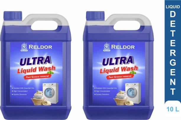 RELDOR Washing machine liquid detergent pink front load combo (10ltr) Lavender Liquid Detergent