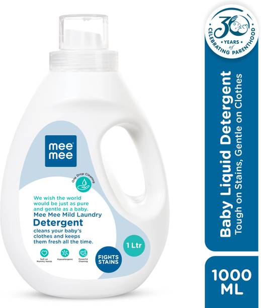 MeeMee Mild Baby Laundry Ph Balanced Safe for Baby's Skin & Anti-Bacterial Fight Stains Multi-Fragrance Liquid Detergent