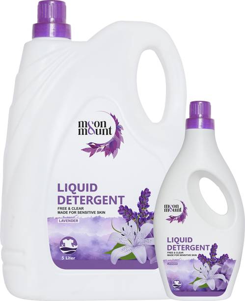 मून एन्ड माउंट Liquid Detergent 6 Liter, Washing Machine Liquid For Top & Front Load लिक्विड डिटर्जेंट