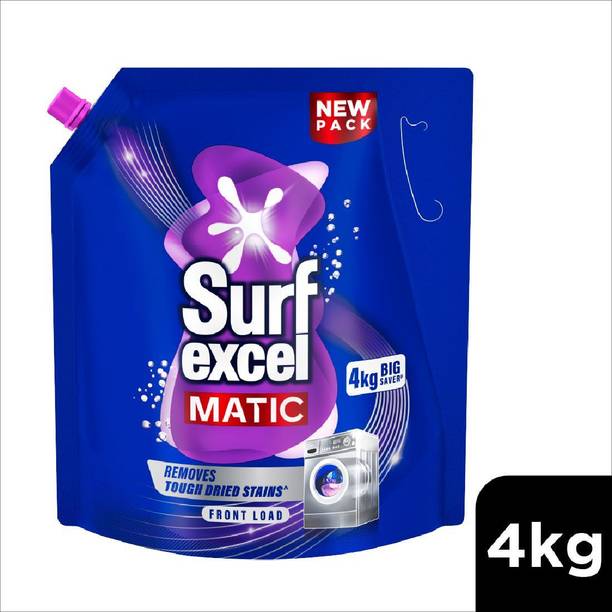 Surf excel Matic Front Load Liquid Detergent Refill Pouch Fresh Liquid Detergent (4 L)