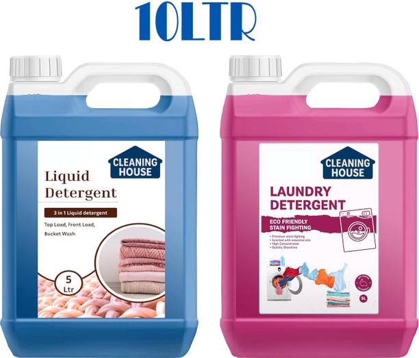 Cleaning house Premium Ultra Wash Top load & Front Load machine liquid detergent Double flavour Lavender Liquid Detergent