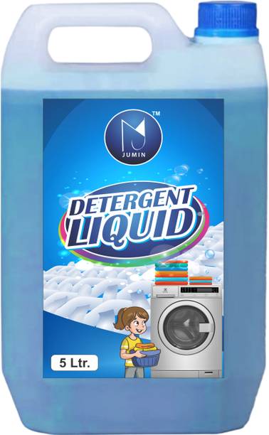 Jumin Washing machine Blue liquid detergent 5 ltr, Suitable for top and front load Multi-Fragrance Liquid Detergent