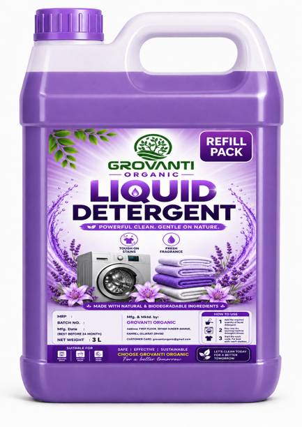 GROVANTI ORGANIC Deep Clean Formula | Long Lasting Freshness. Lavender Liquid De