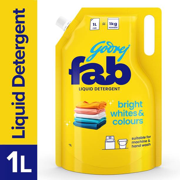 Godrej Fab Refill Pouch for Machine Fresh Liquid Detergent (800 g