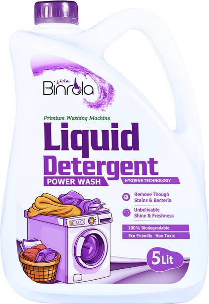 Binrola Liquid Detergent, Suitable Detergent for top load & front load detergent(purple) Classic Liquid Detergent