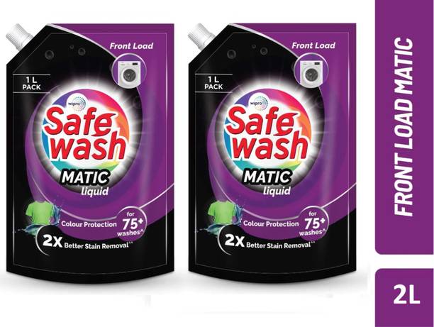 Wipro Safe Wash Front Load Matic Premium Liquid Detergent Blossom Liquid Detergent