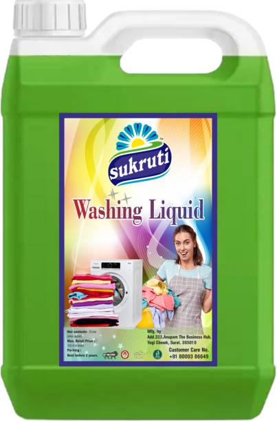 sukruti Green lime Detergent for topload and front load machines Neem Liquid Detergent