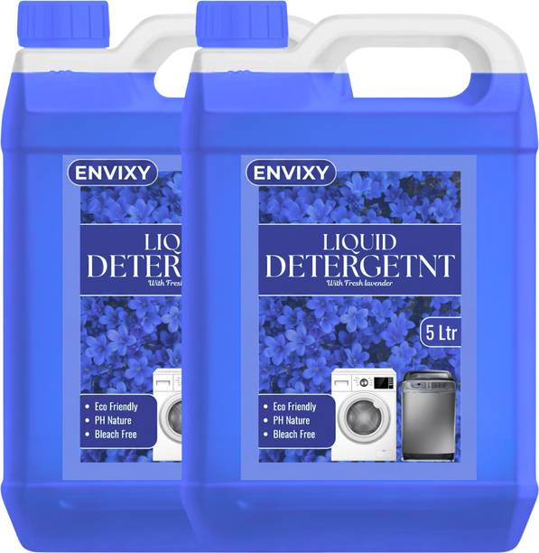 ENVIXY Liquid Detergent 10L Multi Action Liquid Detergent with Deep Cleaning Lavender Liquid Detergent