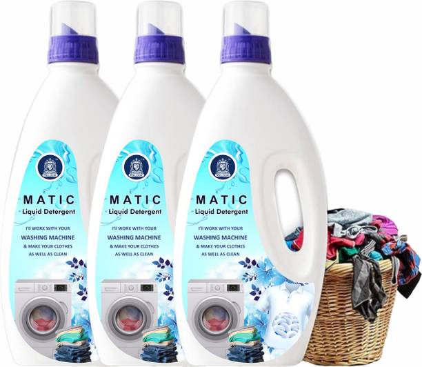 RELDOR FLUFF TOP LOAD PACK OF 3 Fresh Liquid Detergent (3 x 1 L) Multi-Fragrance Liquid Detergent