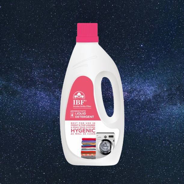 IBF Washing machine liquid detergent top load and front load combo pack of -1-pink Multi-Fragrance Liquid Detergent