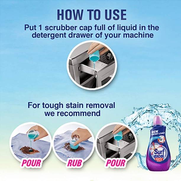 Surf Excel Front Load Liquid Detergent - 1000 Ml Fresh Liquid Detergent