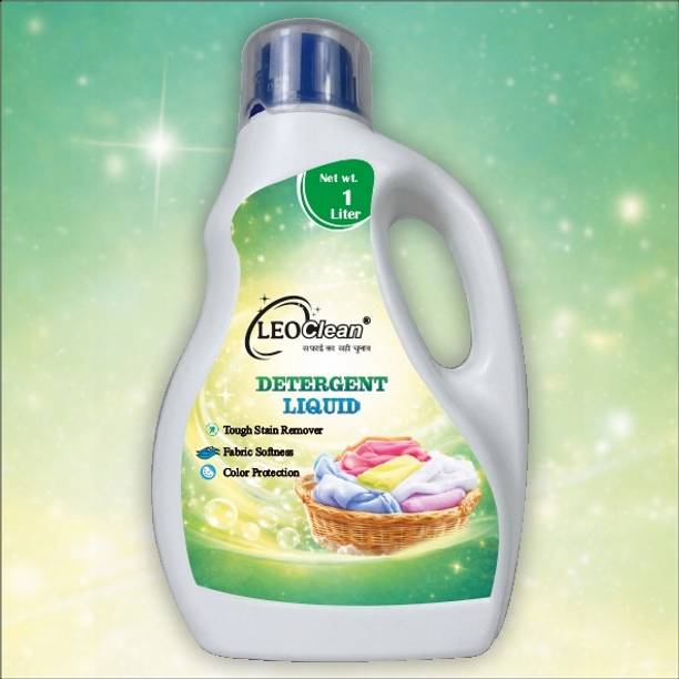 Leo Clean Detergent Liquid Tough Stain Remover for Machine and Hand Wash Floral 