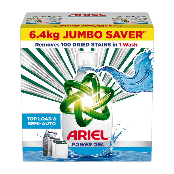 Ariel Top Load And Semi Auto Power Gel Fresh Liquid Detergent (6.4 kg)