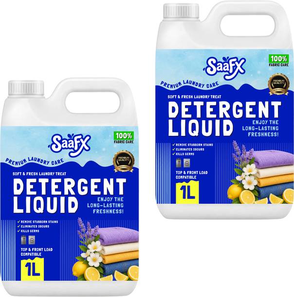 SaaFX Ultra Clean Liquid Detergent, Front Load & Top Load Washing Machine, Fabric Care Fresh Liquid Detergent