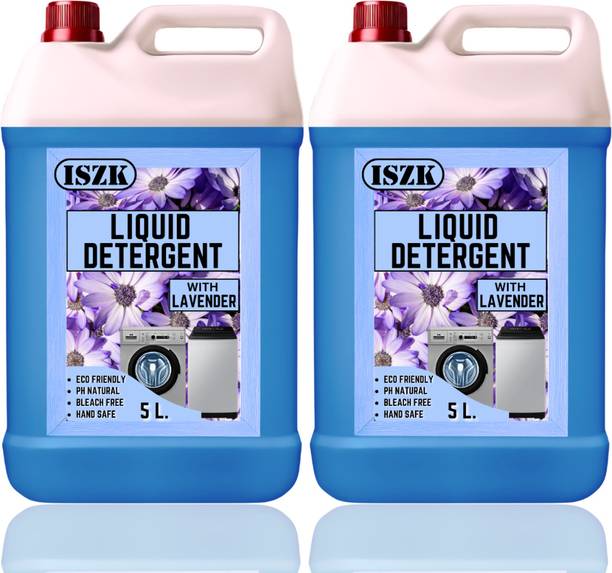 ISZK Liquid Detergent 10L Fabric Softening Agents Included Lavender Liquid Detergent